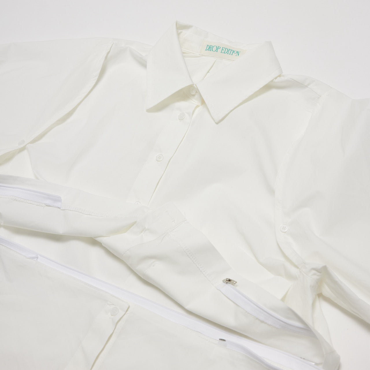 DROP 1 KESHA SHIRT (CONVERTIBLE WHITE SHIRT)