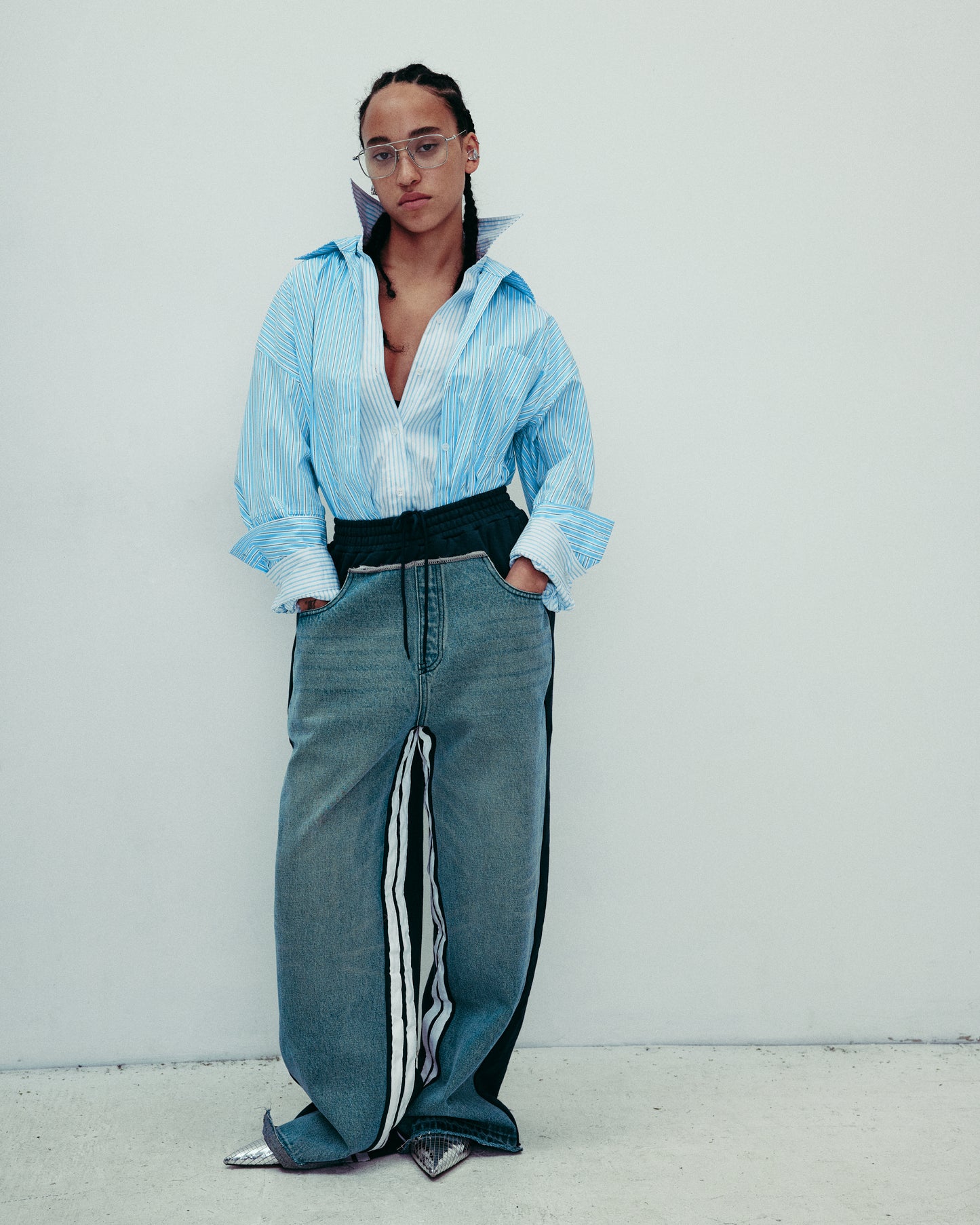 DROP IV TRACK DENIM PANTS