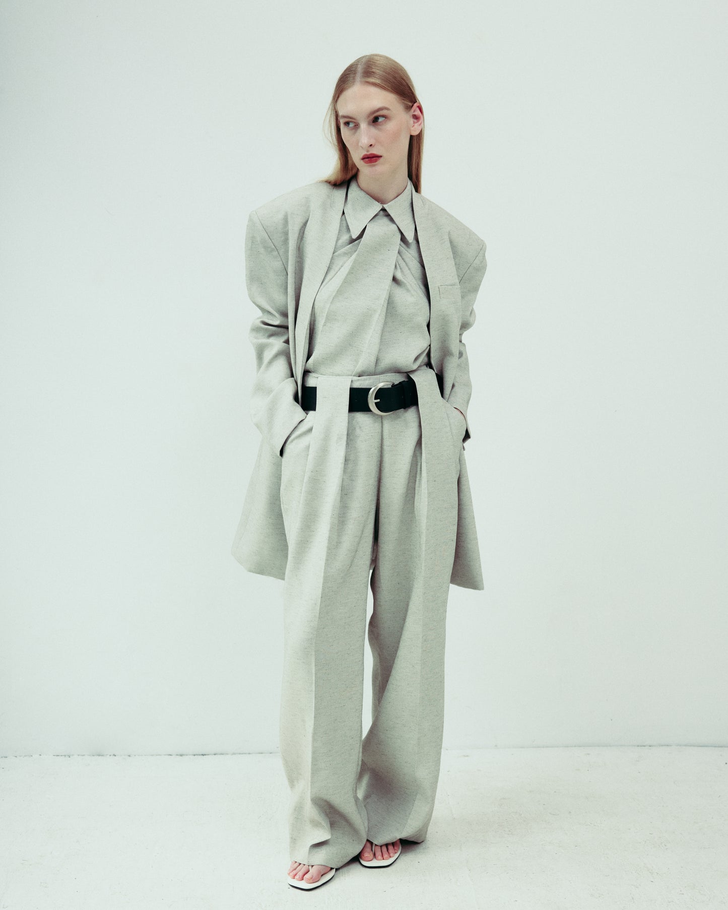 DROP 5 OVERSIZED LINEN BLAZER