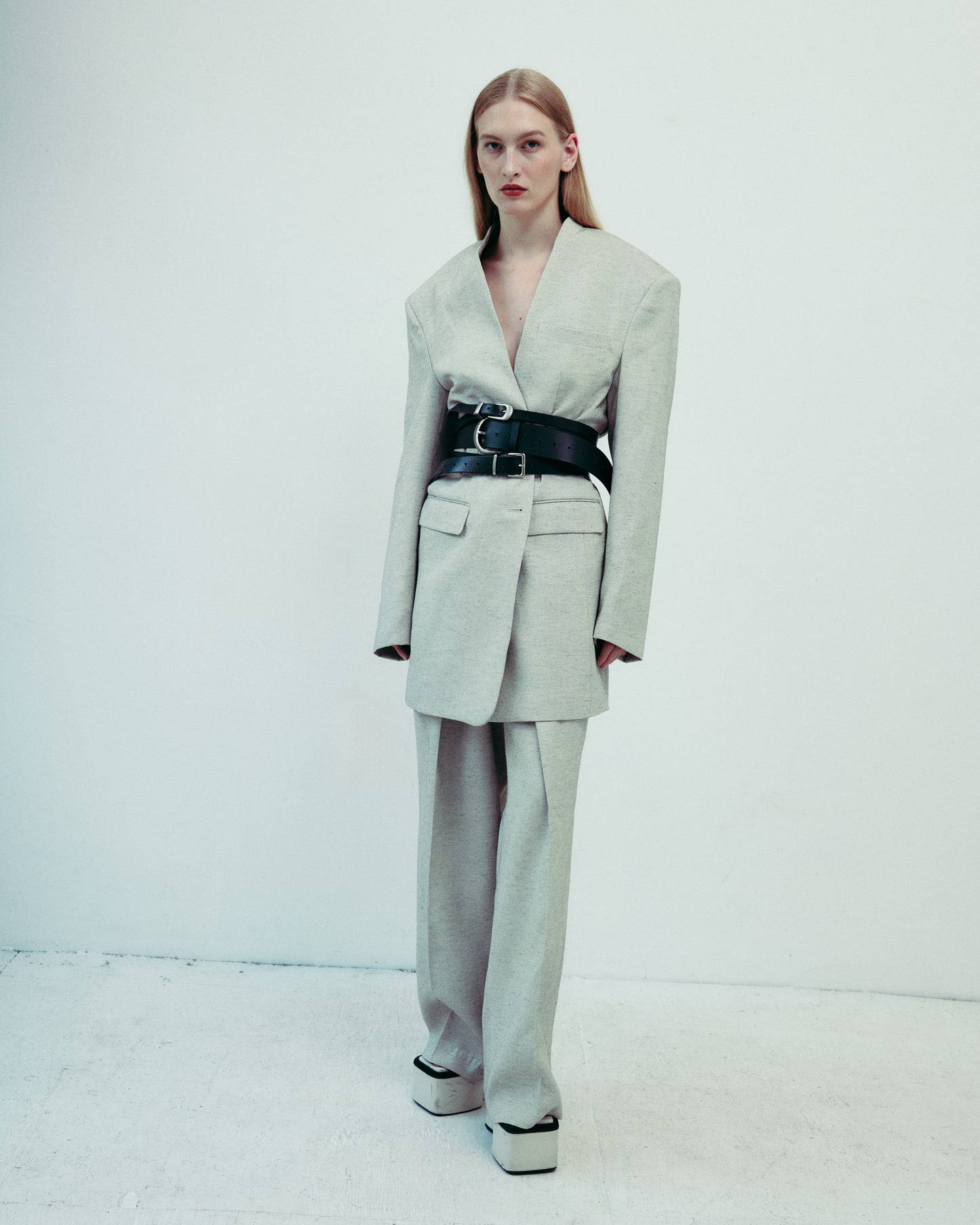 DROP 5 OVERSIZED LINEN BLAZER