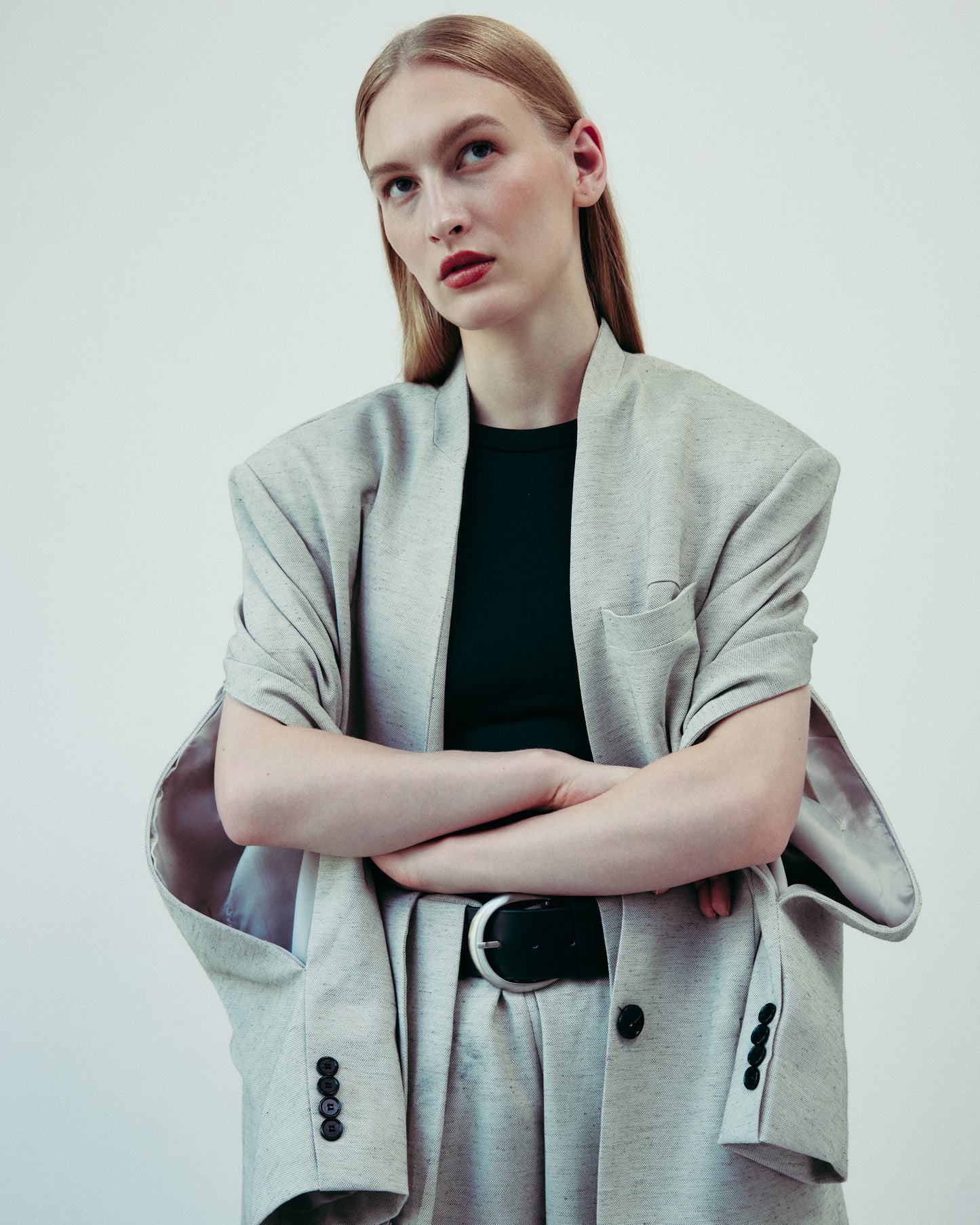 DROP 5 OVERSIZED LINEN BLAZER