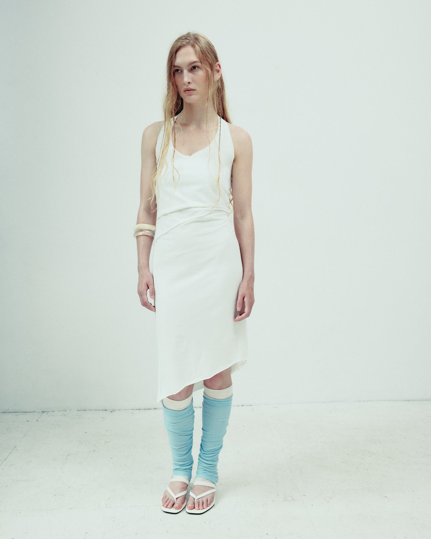 DROP 5 LEG WARMERS WHITE