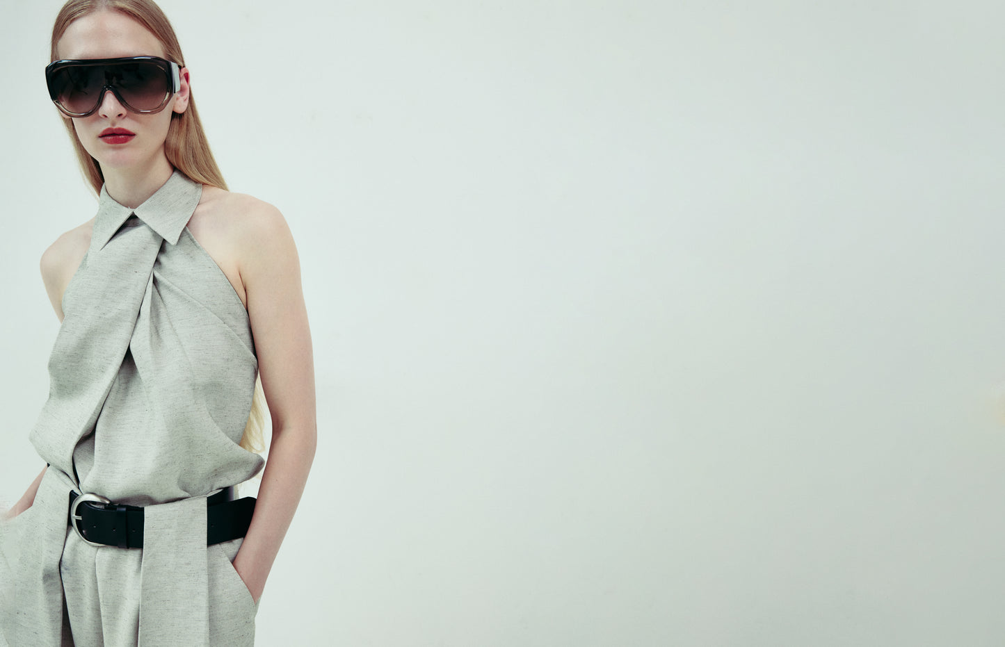 DROP 5 WRAP TIE HALTER TOP