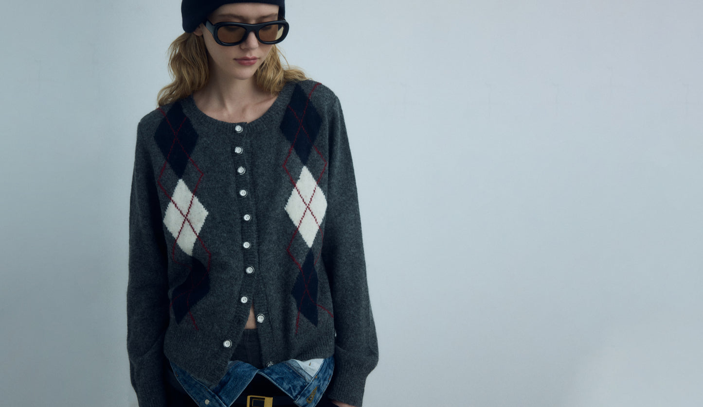 DROP 6 THE ARGYLE KNIT SET