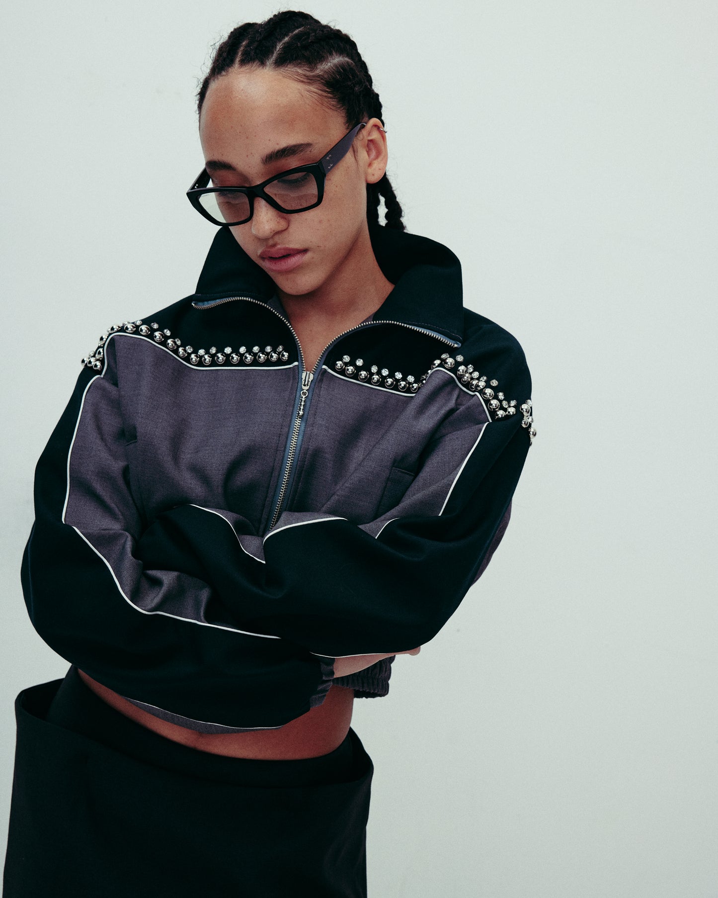 DROP IV BEADED BLOUSON JACKET