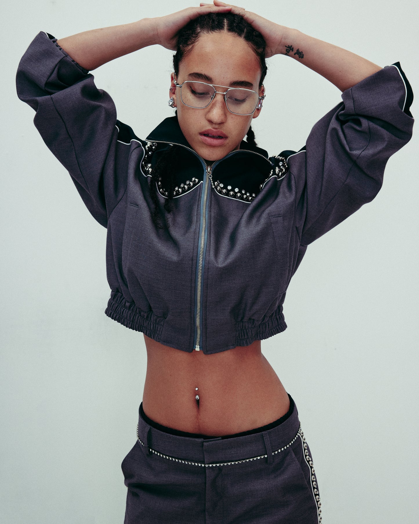 DROP IV BEADED BLOUSON JACKET