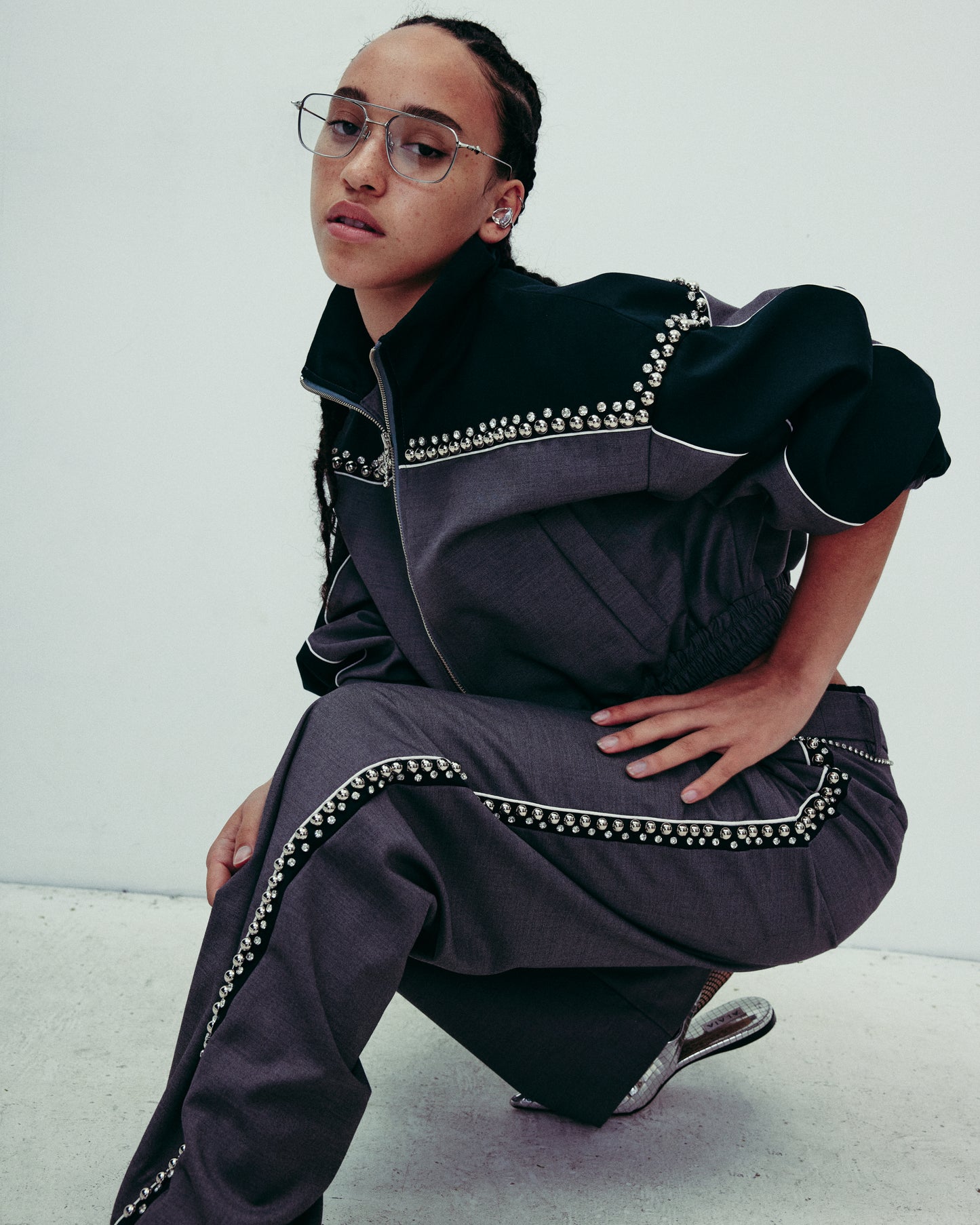 DROP IV BEADED BLOUSON JACKET