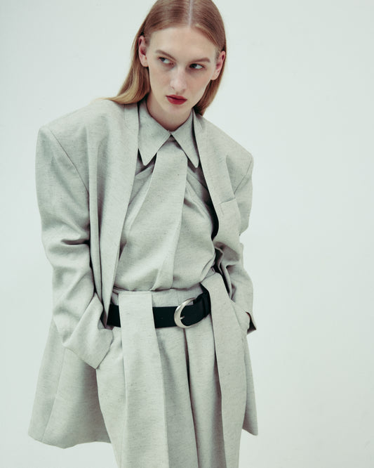 DROP 5 OVERSIZED LINEN BLAZER
