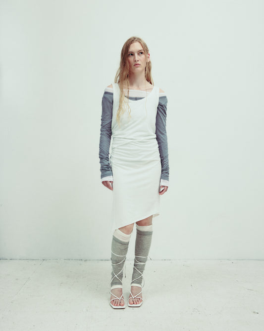 DROP 5 BIAS CUT DRESS