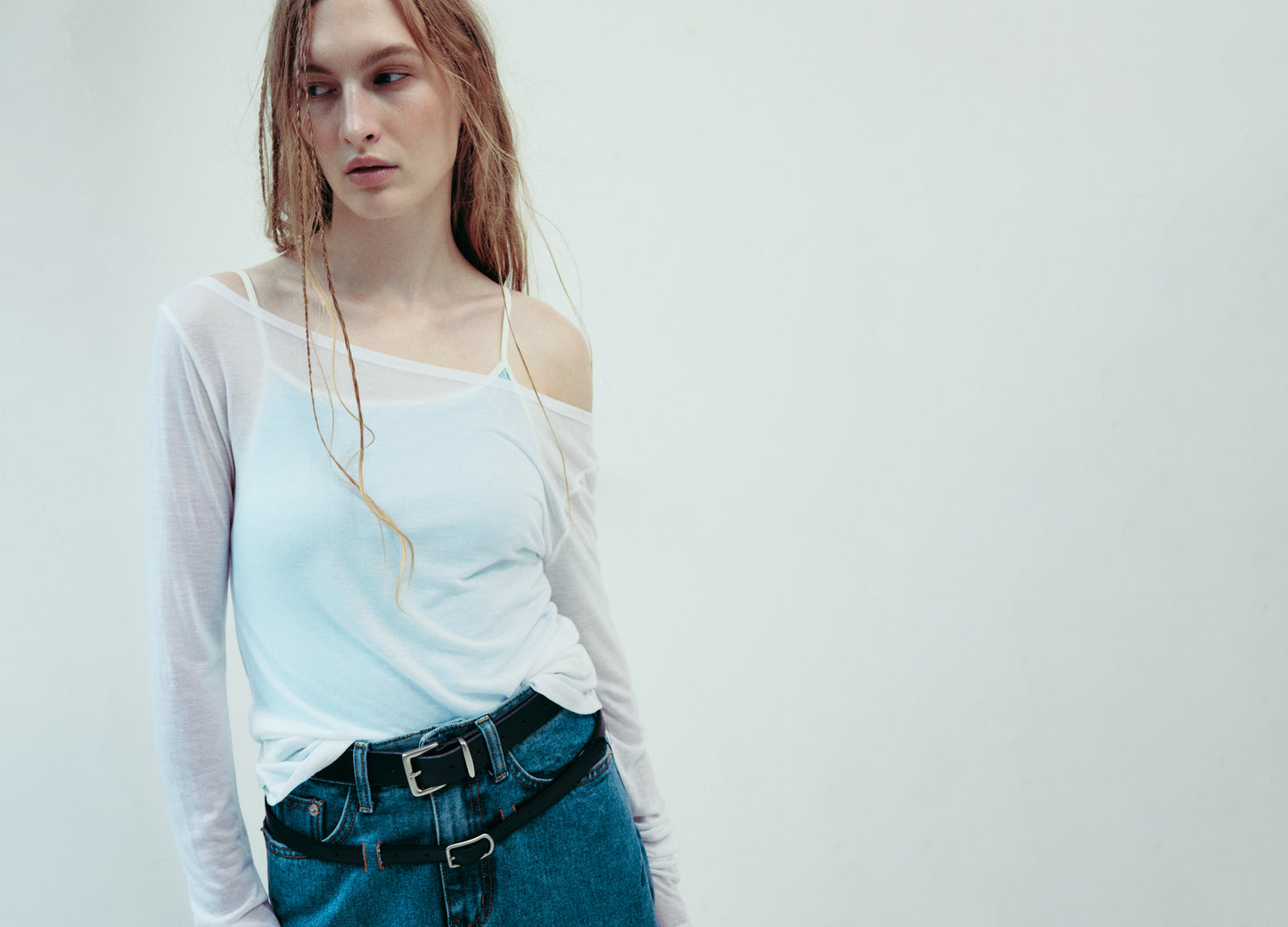 DROP 5 LONG SLEEVE T SHIRT WHITE