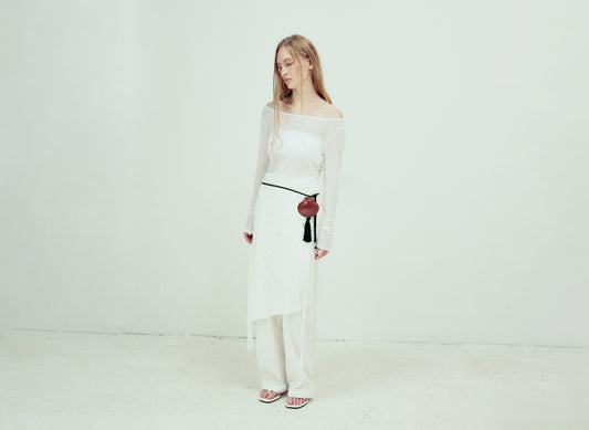 DROP 5 LONG SLEEVE T SHIRT WHITE