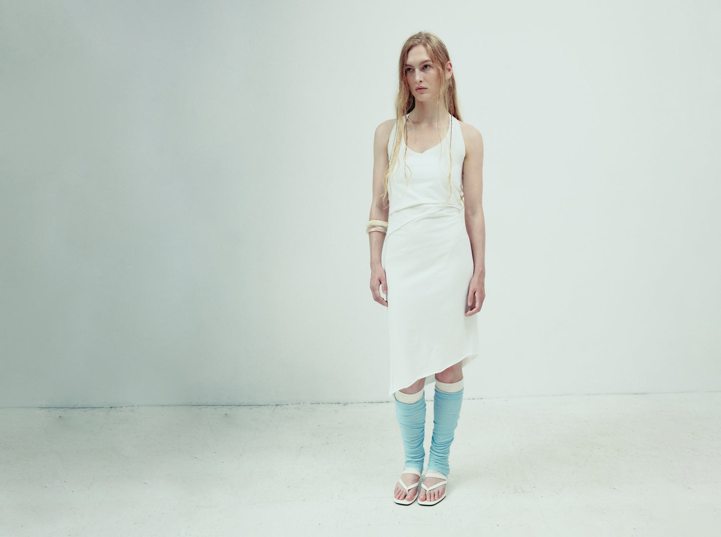 DROP 5 LEG WARMERS WHITE