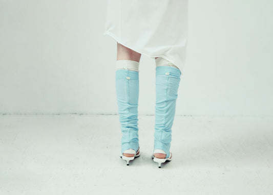 DROP 5 LEG WARMERS BLUE
