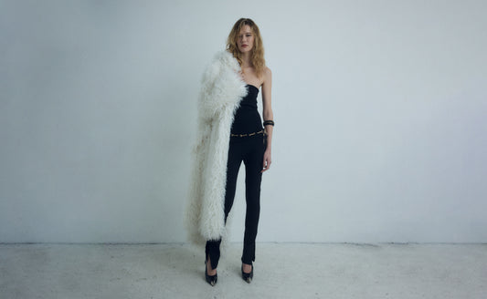 DROP 6 FUAX FUR COAT