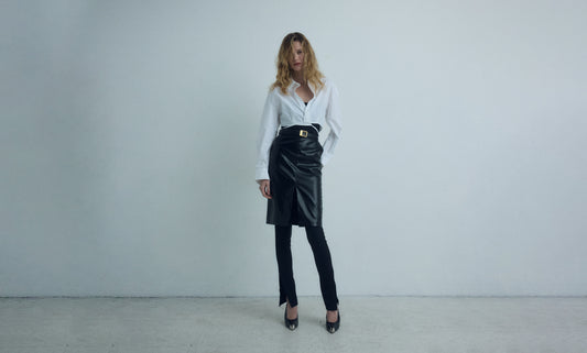 DROP 6 CROPPED BLOUSE WHITE
