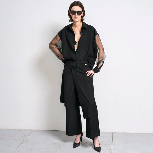 DROP 1 WRAP TAILORED TROUSER